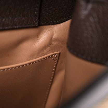Gucci Monogram Jumbo GG Textured Dollar Calfskin Small Diana Tote Bag Camel Ebony New Acero 12 of 24