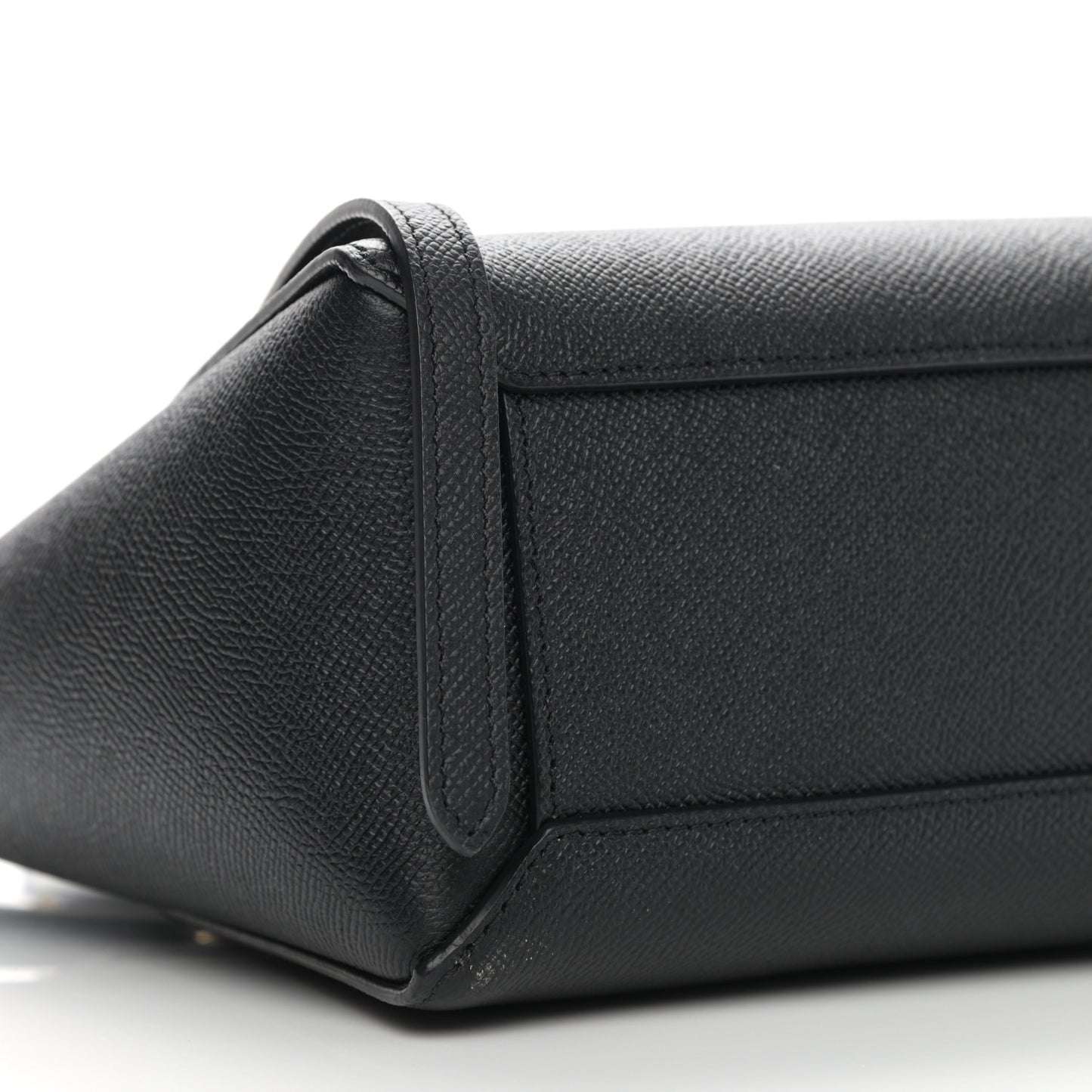 Grained Calfskin Nano Belt Bag Black