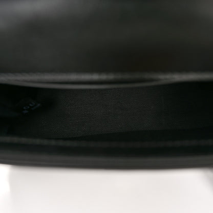 Gucci Calfskin Matelasse Monochrome GG Marmont Top Handle Shoulder Bag Black 5 of 10