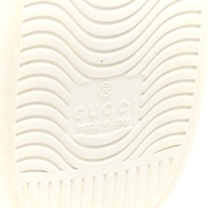 Gucci Calfskin Crocodile Web Womens Ace Sneakers 39.5 White Green 6 of 8