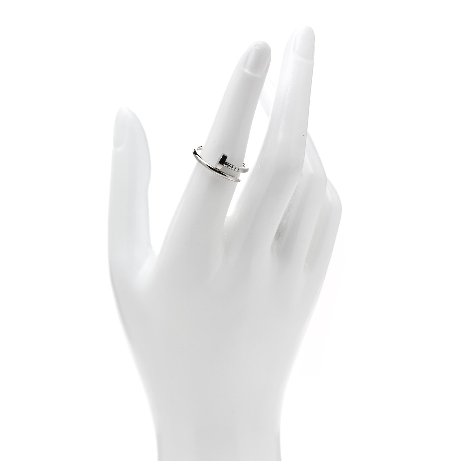 Cartier 18K White Gold Small Juste Un Clou Ring 53 6.25 2 of 6