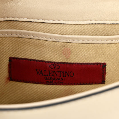 Valentino Garavani Vitello Mini Glam Lock Rockstud Flap White 6 of 16