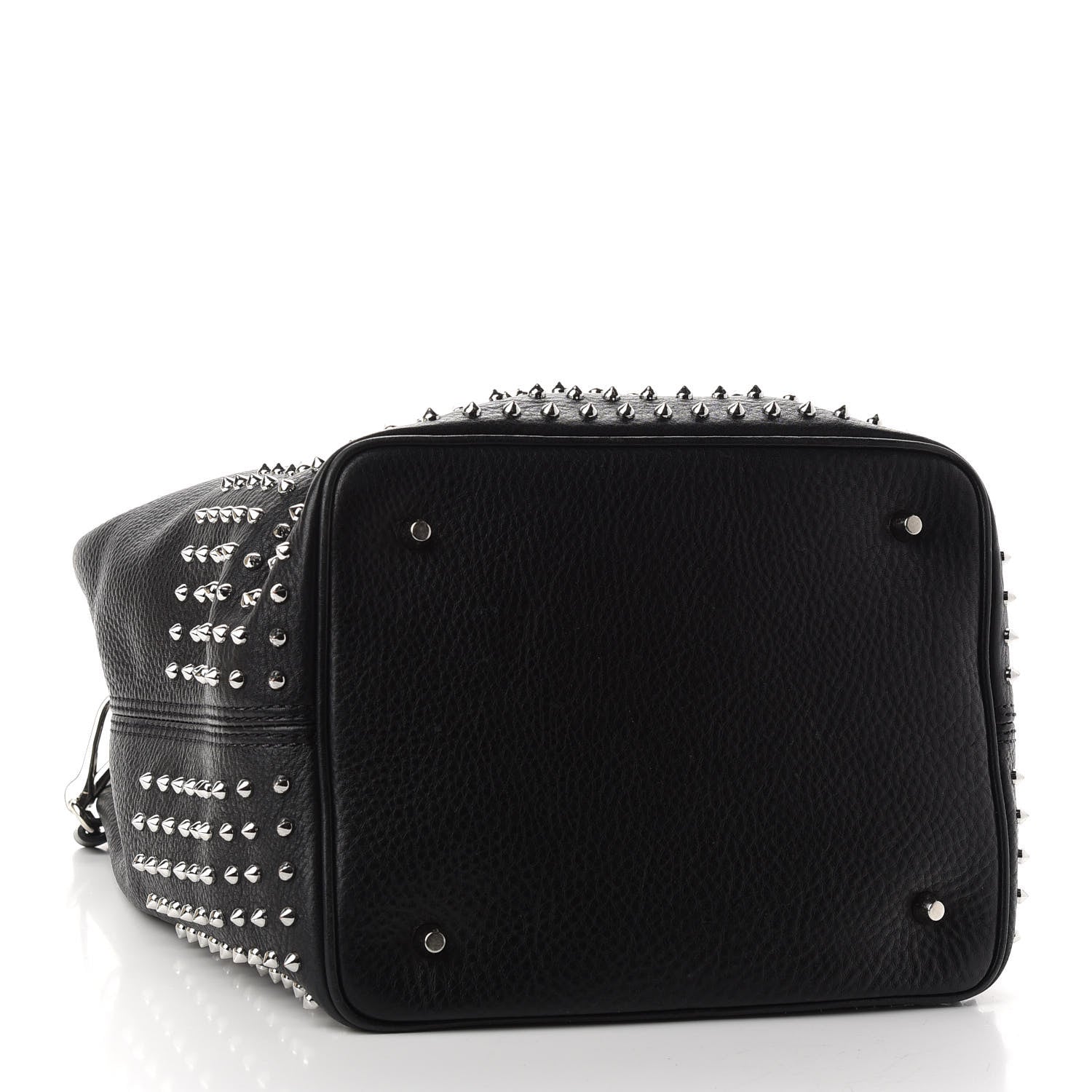 Burberry Calfskin Studded Medium Susanna Hobo Black 4 of 8