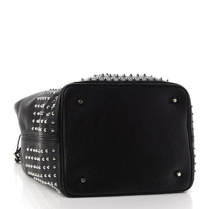 Burberry Calfskin Studded Medium Susanna Hobo Black 4 of 8