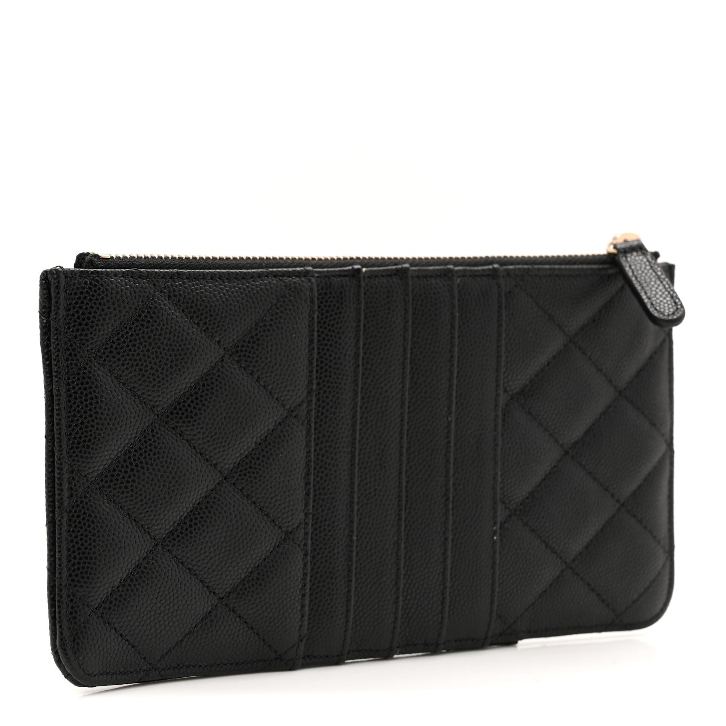 Caviar Quilted Classic iPhone Pouch Black