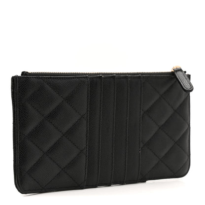 Chanel Caviar Quilted Classic iPhone Pouch Black 3 of 8