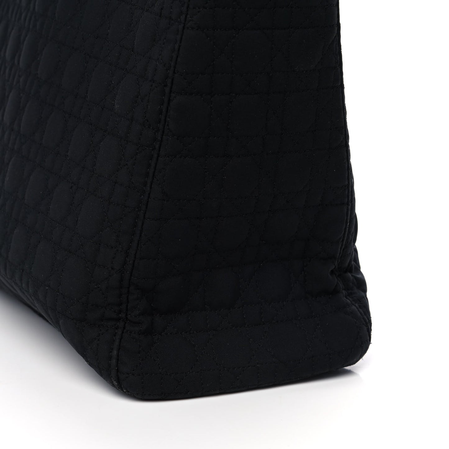 Nylon Cannage Large Lady Dior Black