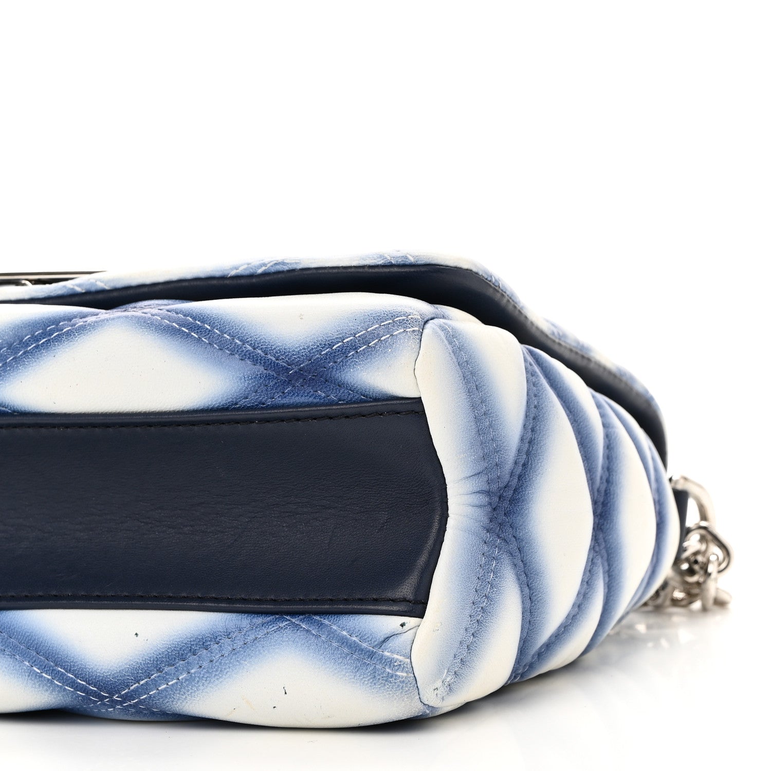 Louis Vuitton Lambskin Malletage Contraste GO-14 PM Blue 10 of 15