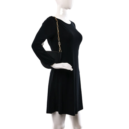 Burberry Goatskin Pecan Chain Shoulder Bag Black 2 of 11