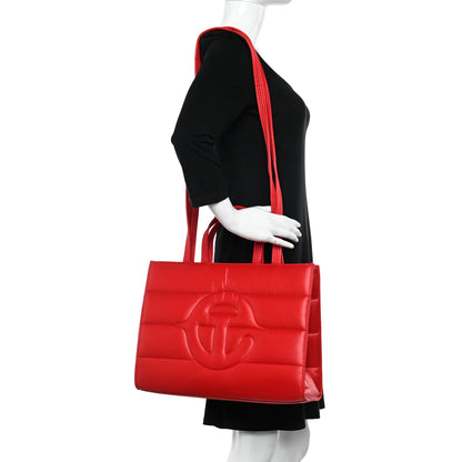 Telfar Nylon Medium Puff Shopping Bag Red 2 of 9