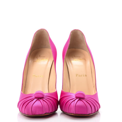 Christian Louboutin Satin Knotted Pumps 39.5 Pink 2 of 19