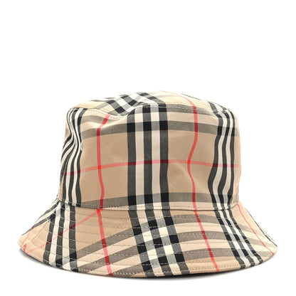 Burberry Technical Cotton Vintage Check Bucket Hat XL Archive Beige 2 of 7