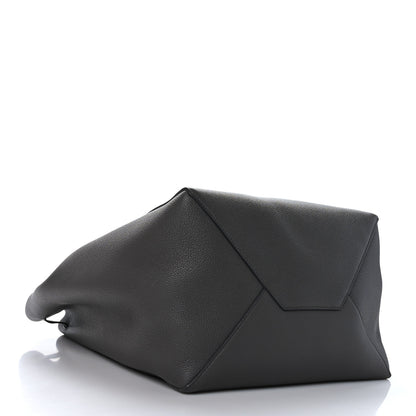 Celine Soft Grained Calfskin Belt Cabas Phantom Medium Grey 4 of 10