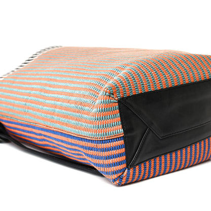 Celine Woven Canvas Small Twisted Cabas Multicolor 14 of 23
