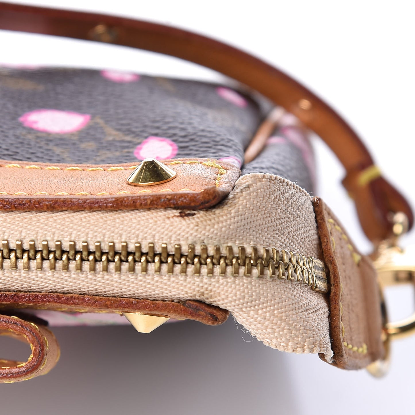 Monogram Cherry Blossom Pochette Accessories Brown