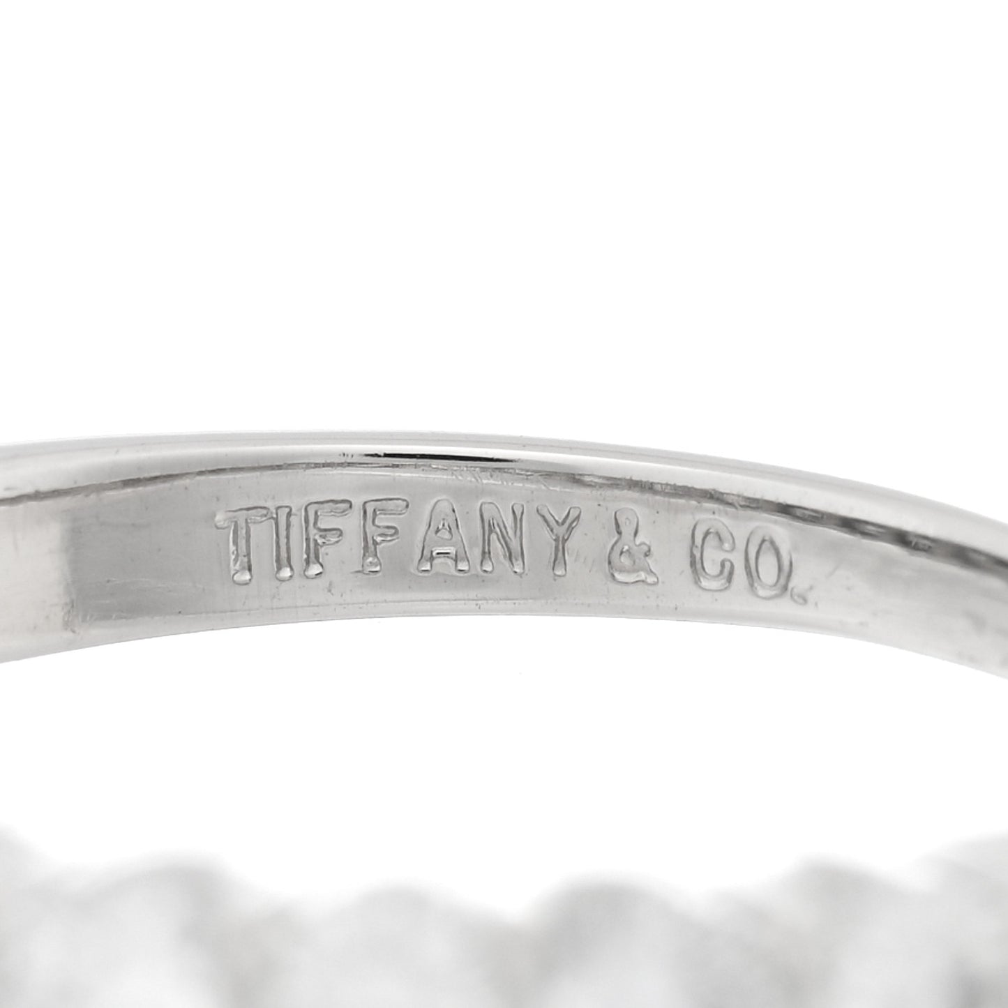 Platinum Diamond .66ctw Half Circle Band Ring 49 4.75