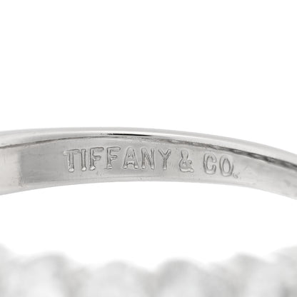 Tiffany Platinum Diamond .66ctw Half Circle Band Ring 49 4.75 4 of 4