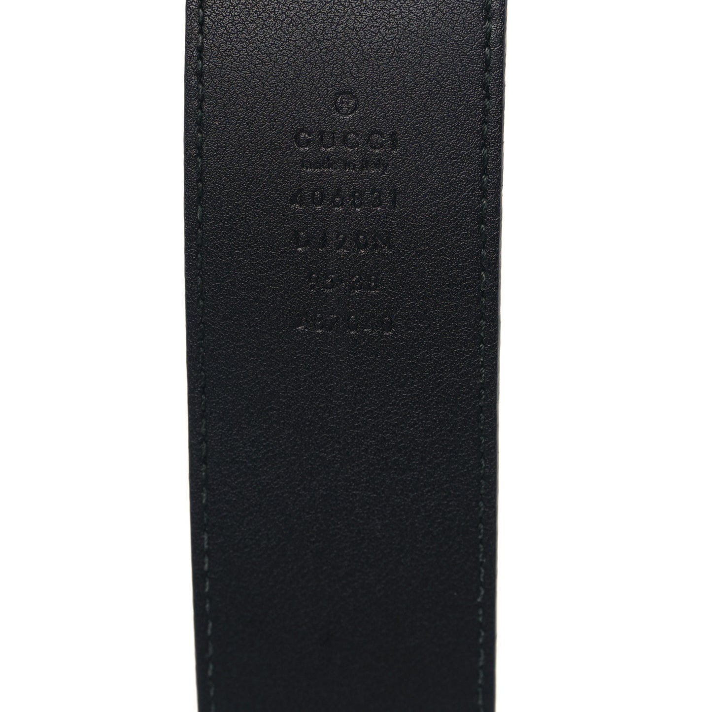 Textured Calfskin Double G 40mm Belt 90/36 Dark Cocoa