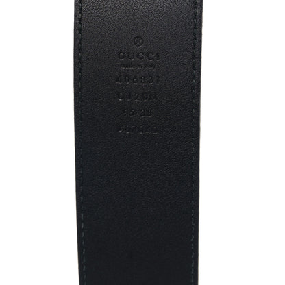 Gucci Textured Calfskin Double G 40mm Belt 90/36 Dark Cocoa 3 of 5