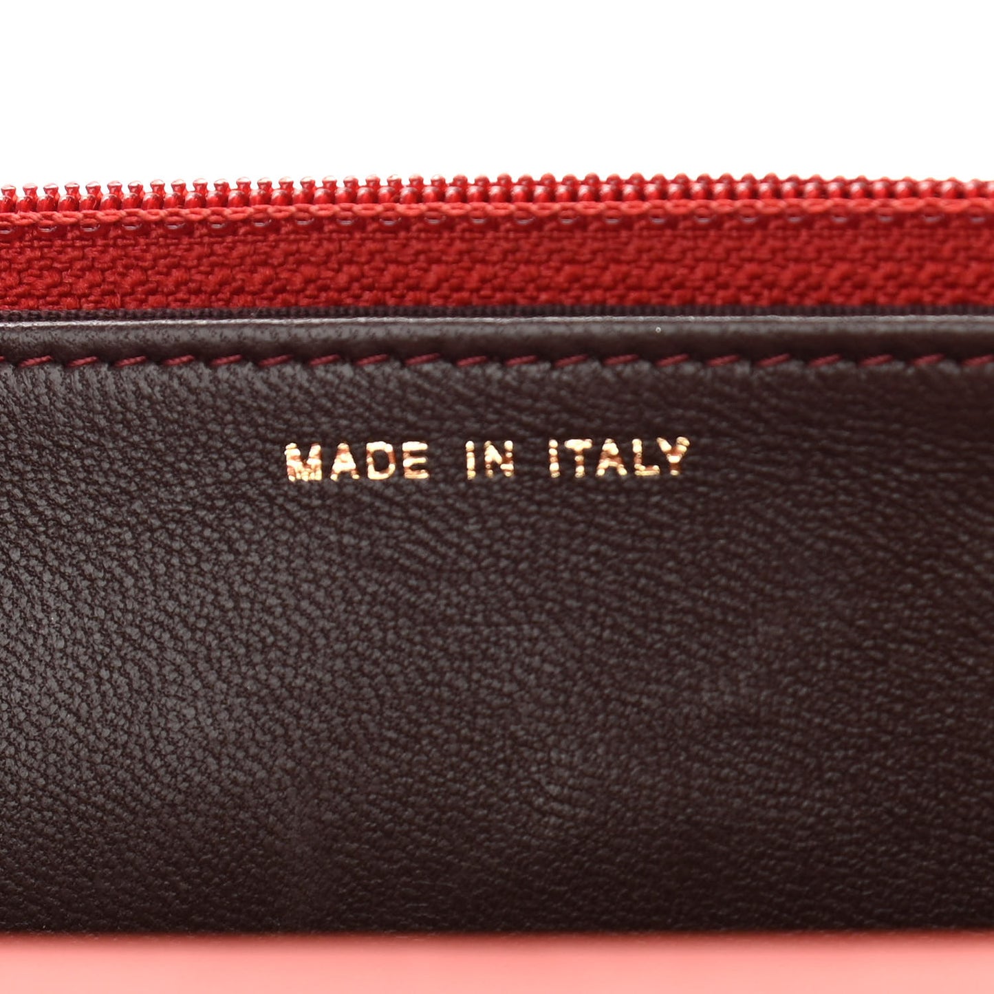 Lambskin Quilted Trendy CC Wallet On Chain WOC Red