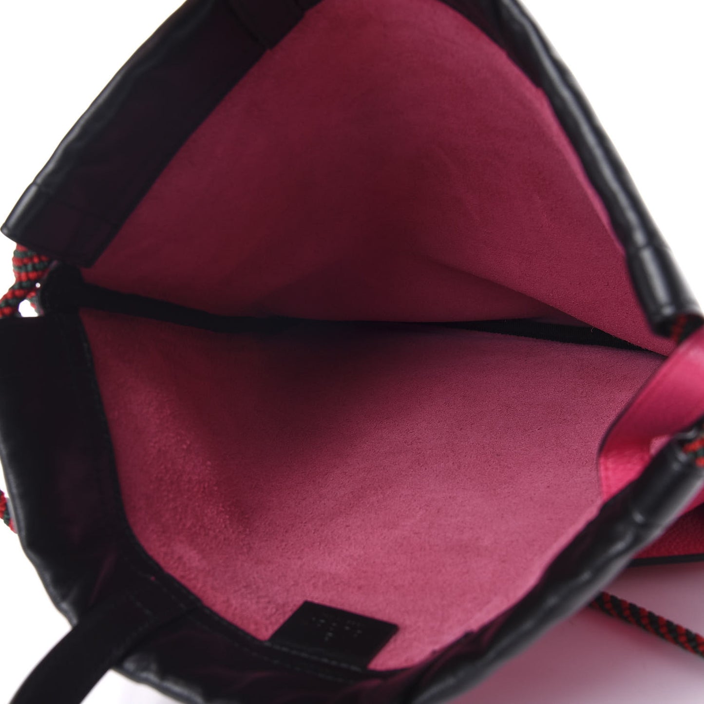 Grained Calfskin Logo Drawstring Backpack Box Pink Green Black
