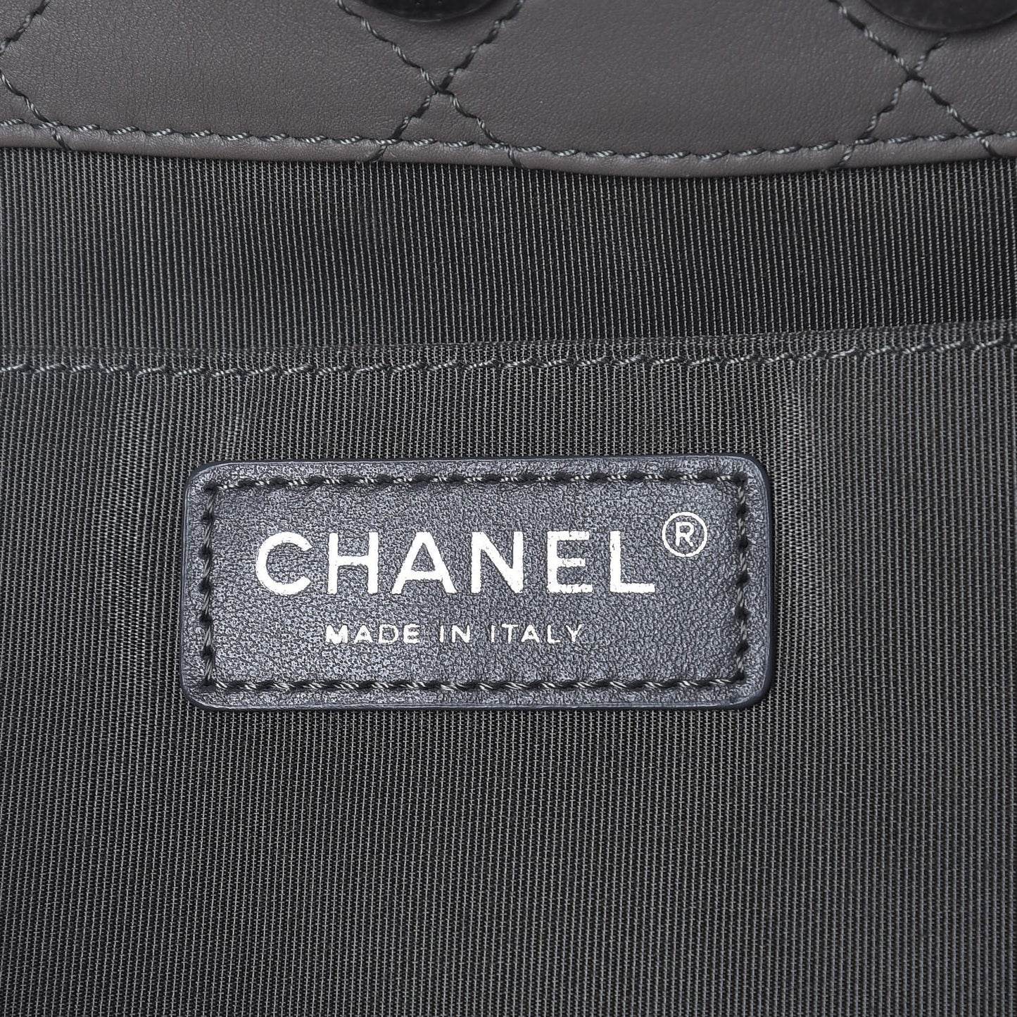 Calfskin Stitched Large Hobo Grey