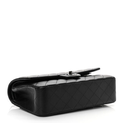 Chanel Lambskin Quilted Medium Double Flap So Black 4 of 11