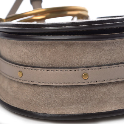 Chloe Calfskin Suede Small Nile Bracelet Bag Motty Grey 6 of 9