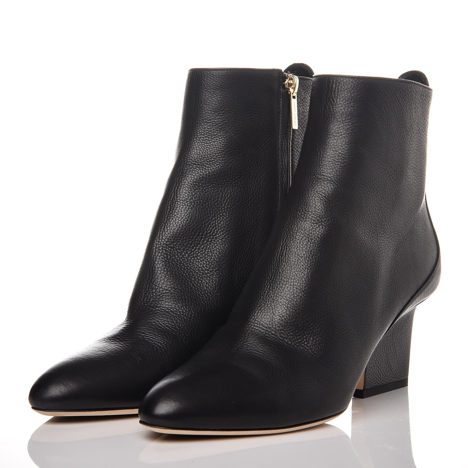 Jimmy Choo Grainy Calfskin Autumn 65 Ankle Boots 38 Black 3 of 14
