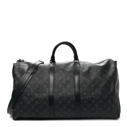 Louis Vuitton Monogram Eclipse Keepall Bandouliere 55 1 of 9