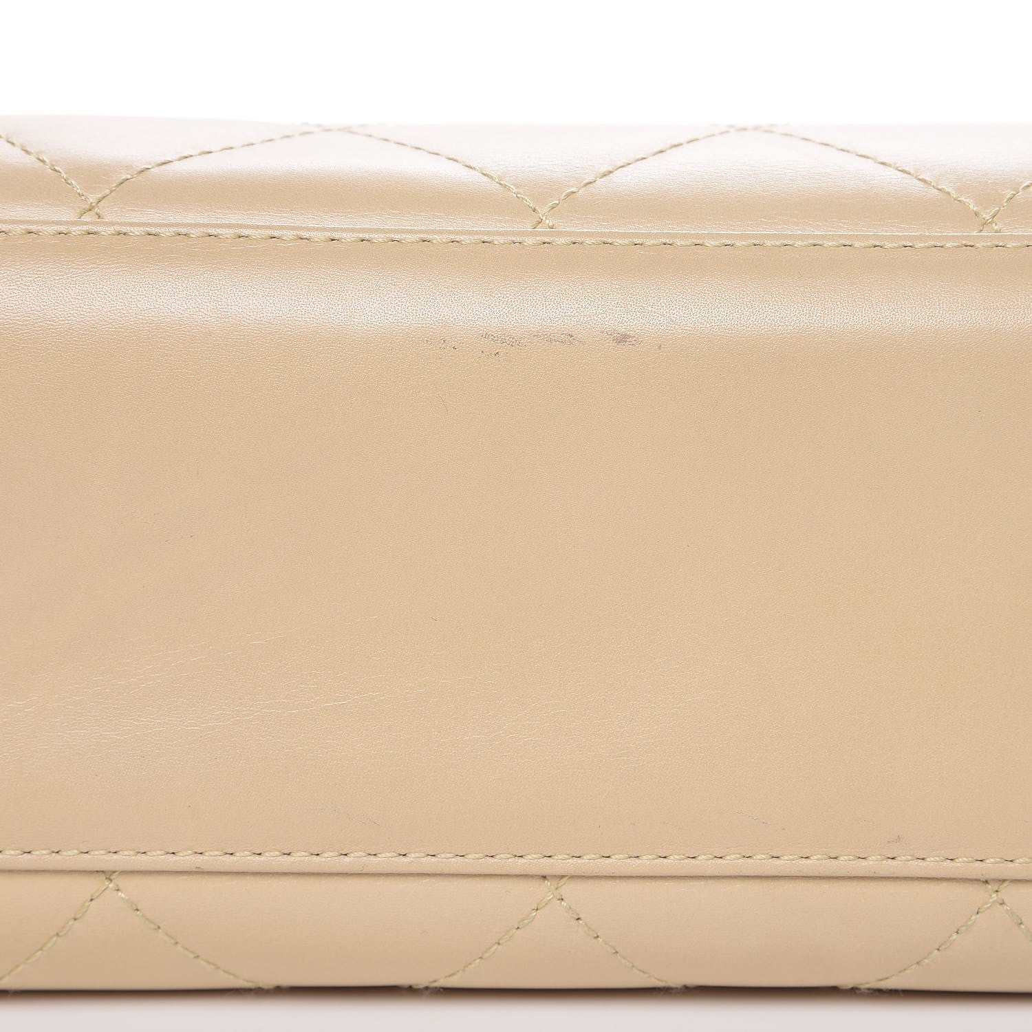 Chanel Lambskin Quilted Bekko Resin Shopper Tote Beige 11 of 14