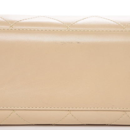 Chanel Lambskin Quilted Bekko Resin Shopper Tote Beige 11 of 14