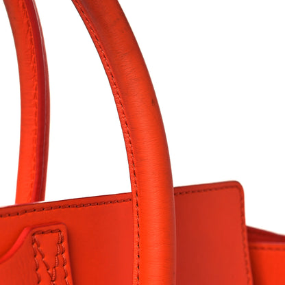 Celine Smooth Calfskin Mini Luggage Orange 10 of 11