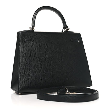 Hermes Epsom Kelly Sellier 25 Black 3 of 10