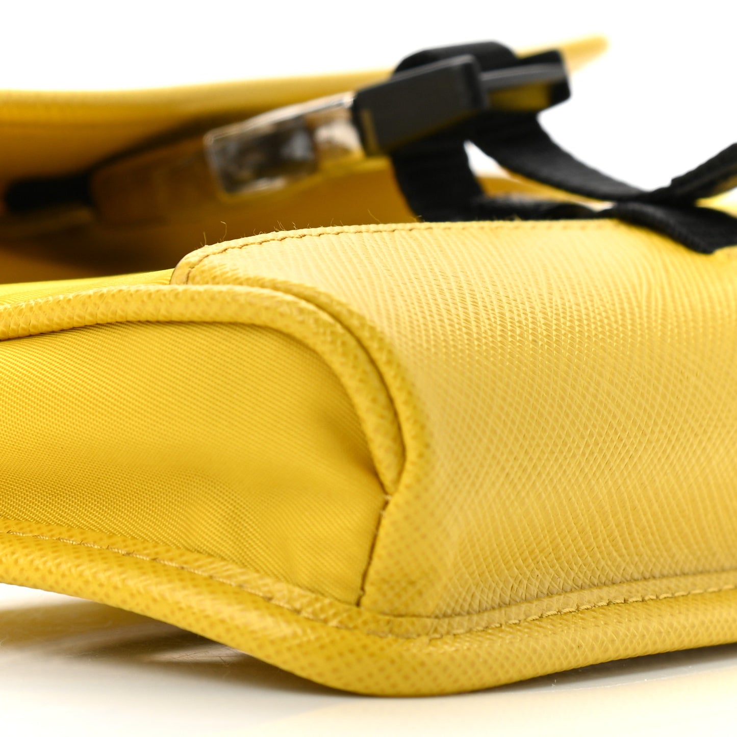 Re-Nylon Saffiano Smartphone Case Crossbody Giallo