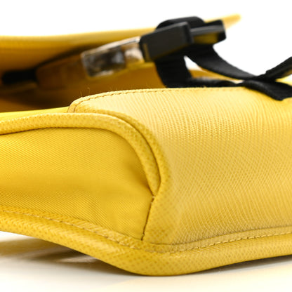 Prada Re-Nylon Saffiano Smartphone Case Crossbody Giallo 9 of 10