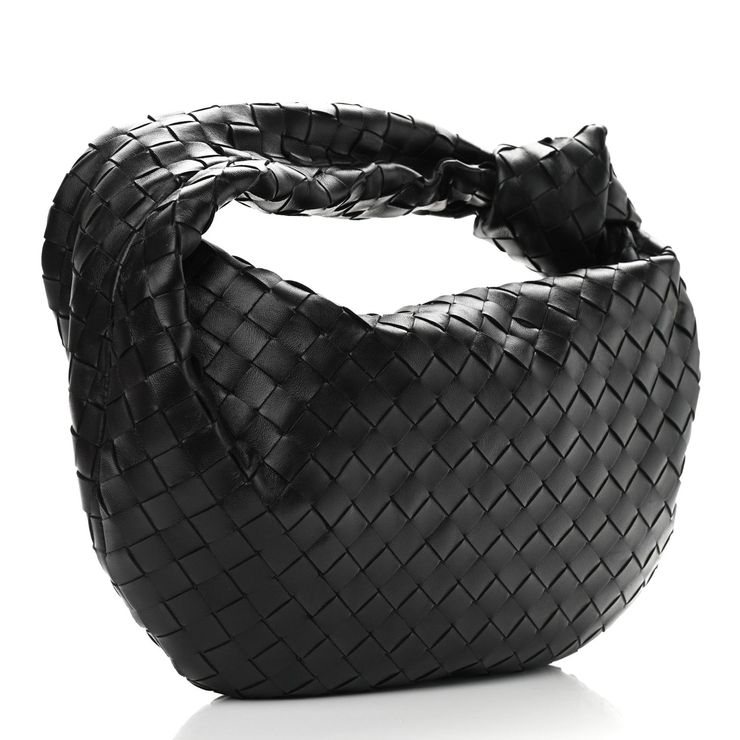 Nappa Intrecciato Teen Jodie Hobo Black