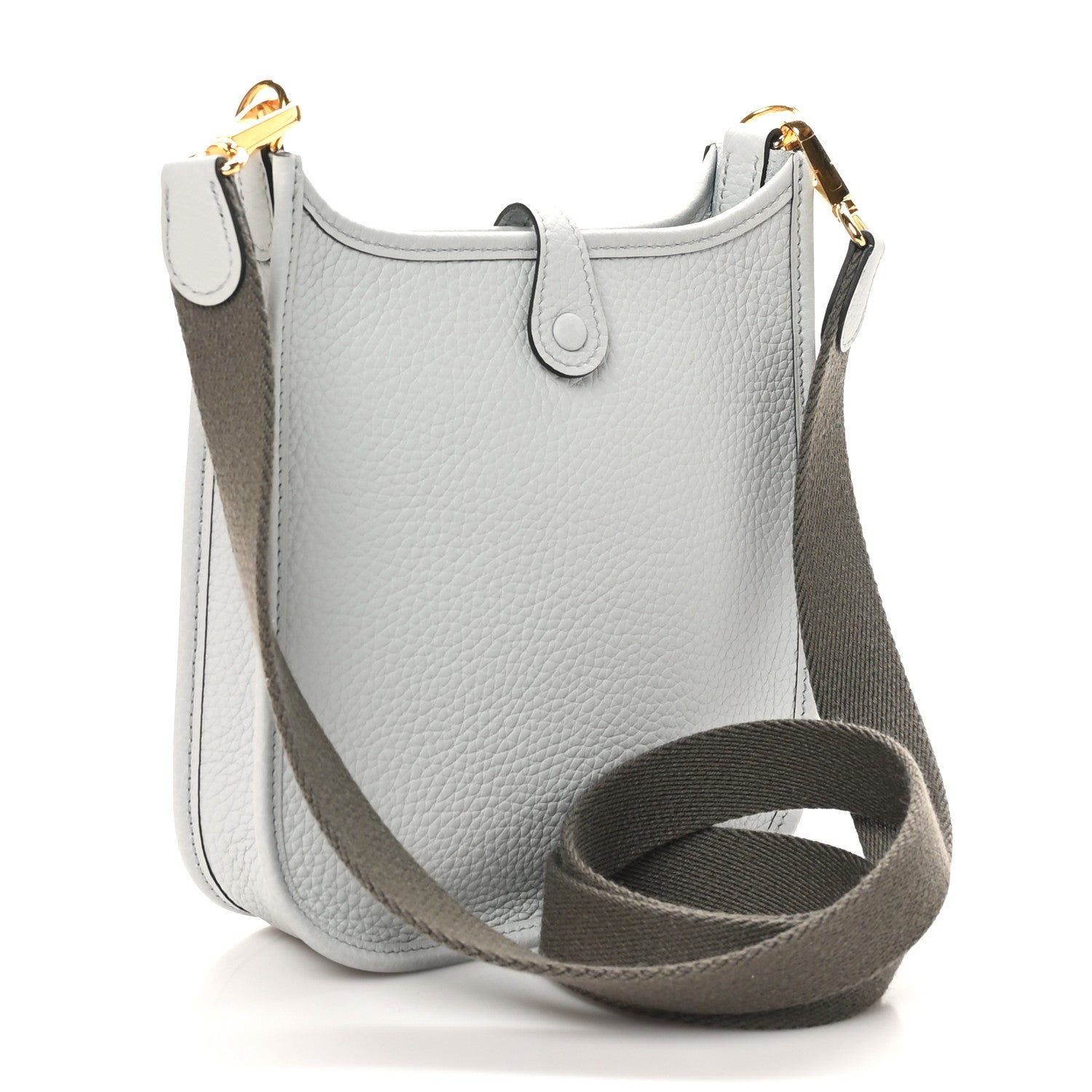 Hermes Taurillon Clemence Amazone Evelyne TPM Gris Perle Etain 3 of 11