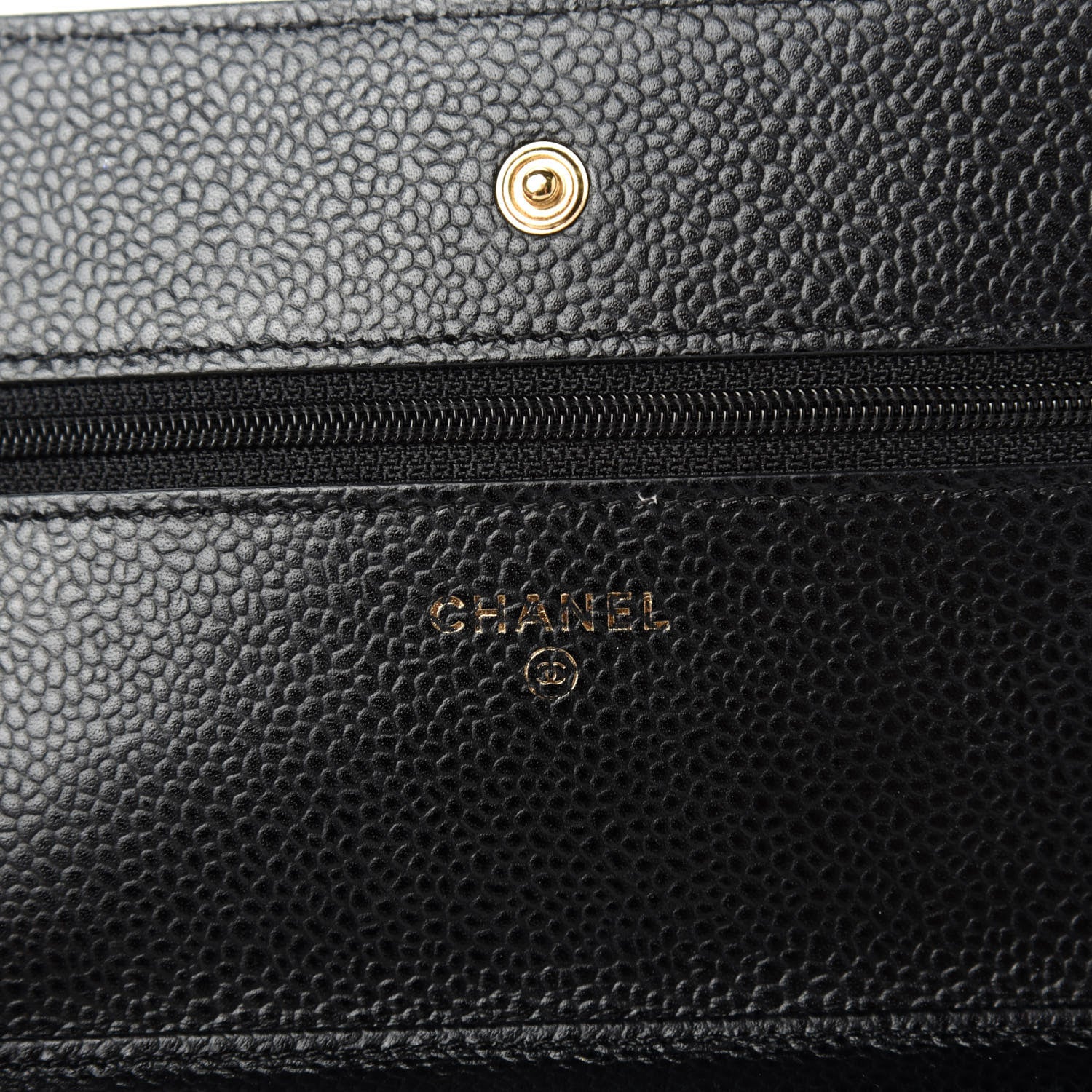Chanel Caviar Quilted Wallet On Chain WOC Black 10 of 13