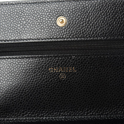 Chanel Caviar Quilted Wallet On Chain WOC Black 10 of 13