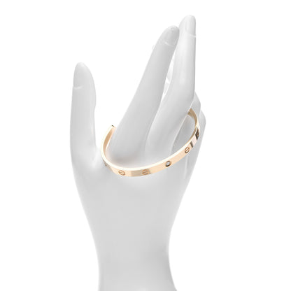 Cartier 18K Yellow Gold 1 Diamond LOVE Cuff Bracelet 18 2 of 6