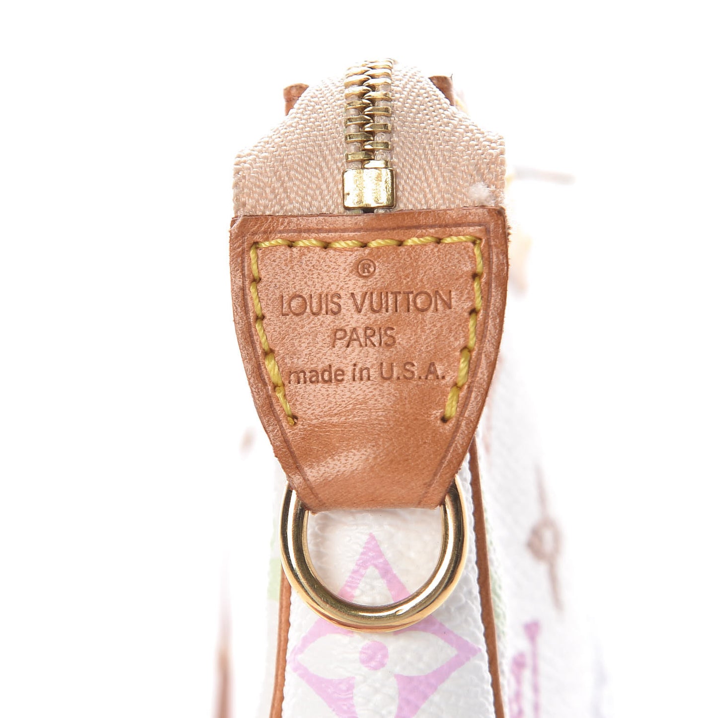 Monogram Multicolor Pochette Accessories White