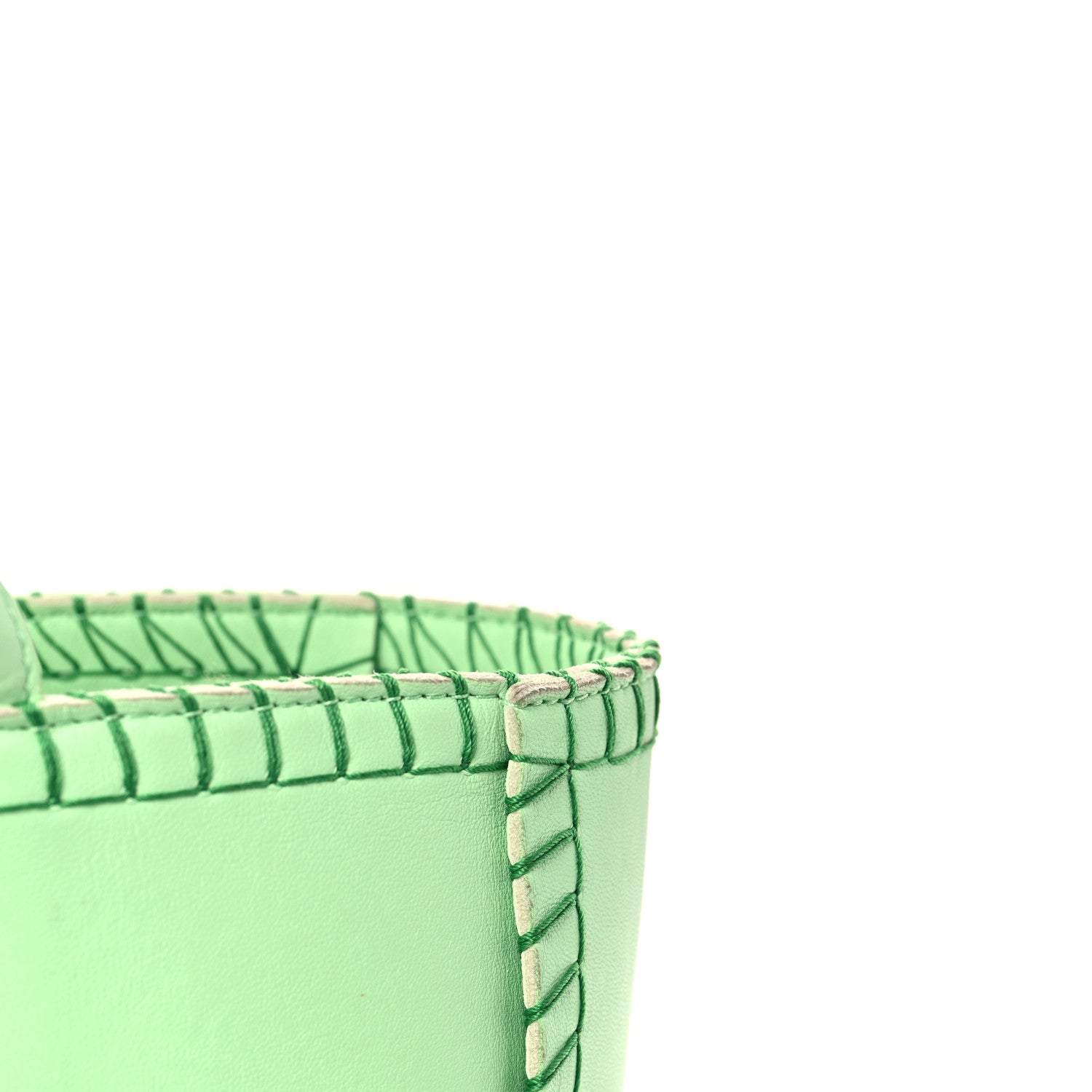Bottega Veneta Nappa Maxi Intrecciato Overlock Stitched Small Arco Tote Wasabi Parakeet 11 of 11