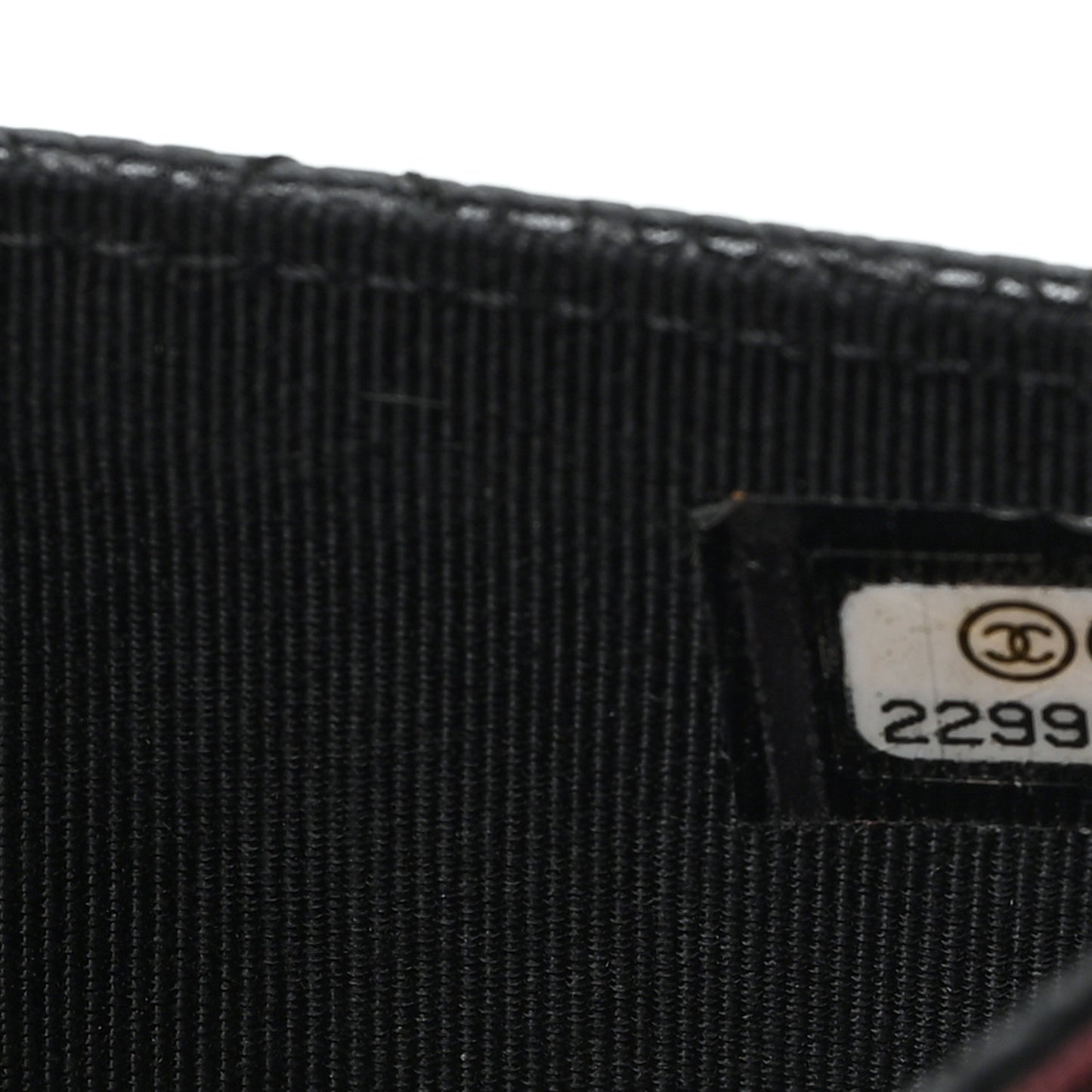 Caviar Quilted Flap Card Holder Wallet Black