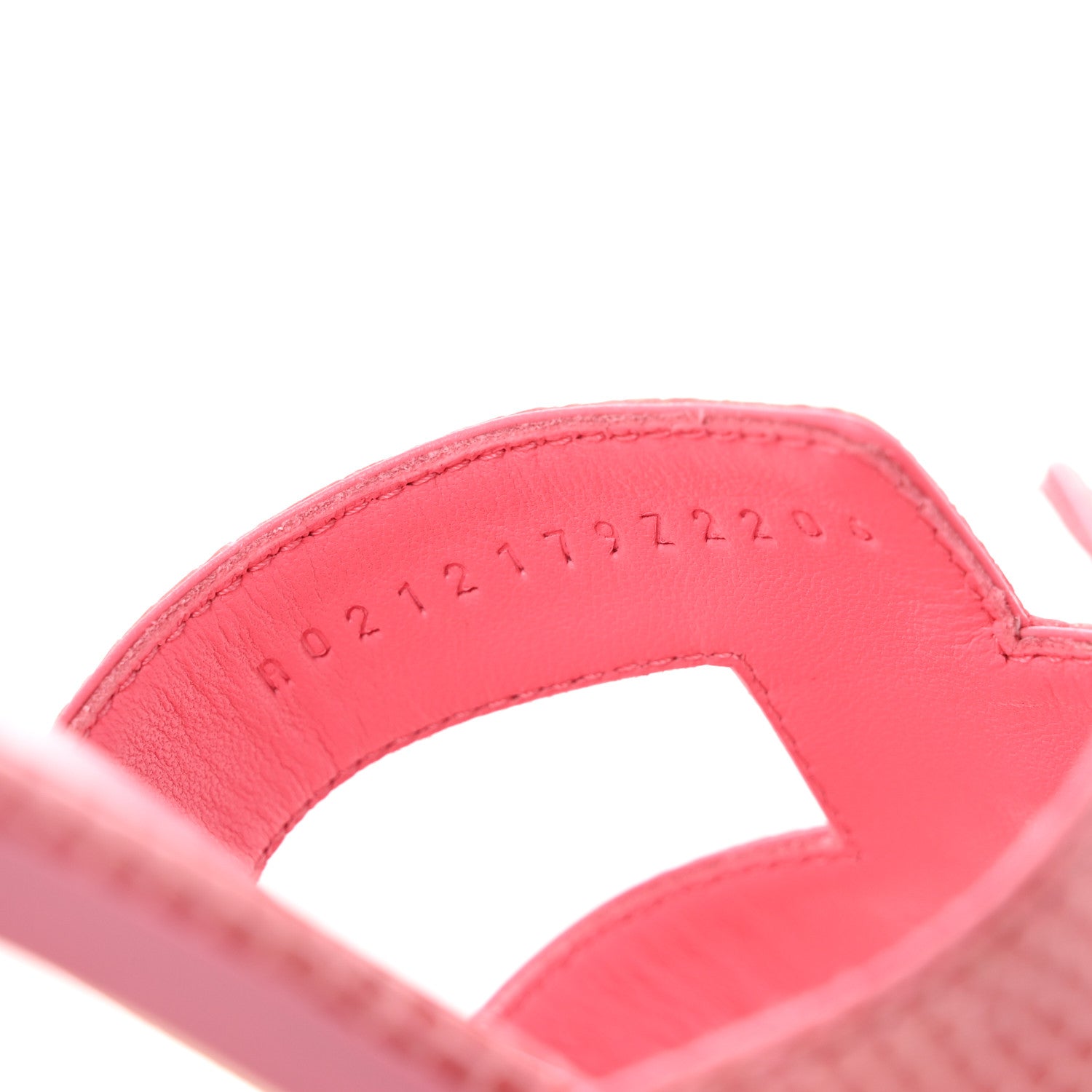 Hermes Lizard Oran Sandals 38.5 Pavot 9 of 10