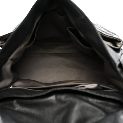 Chanel Glazed Caviar Large Coco Rider Flap Hobo Black 5 of 13