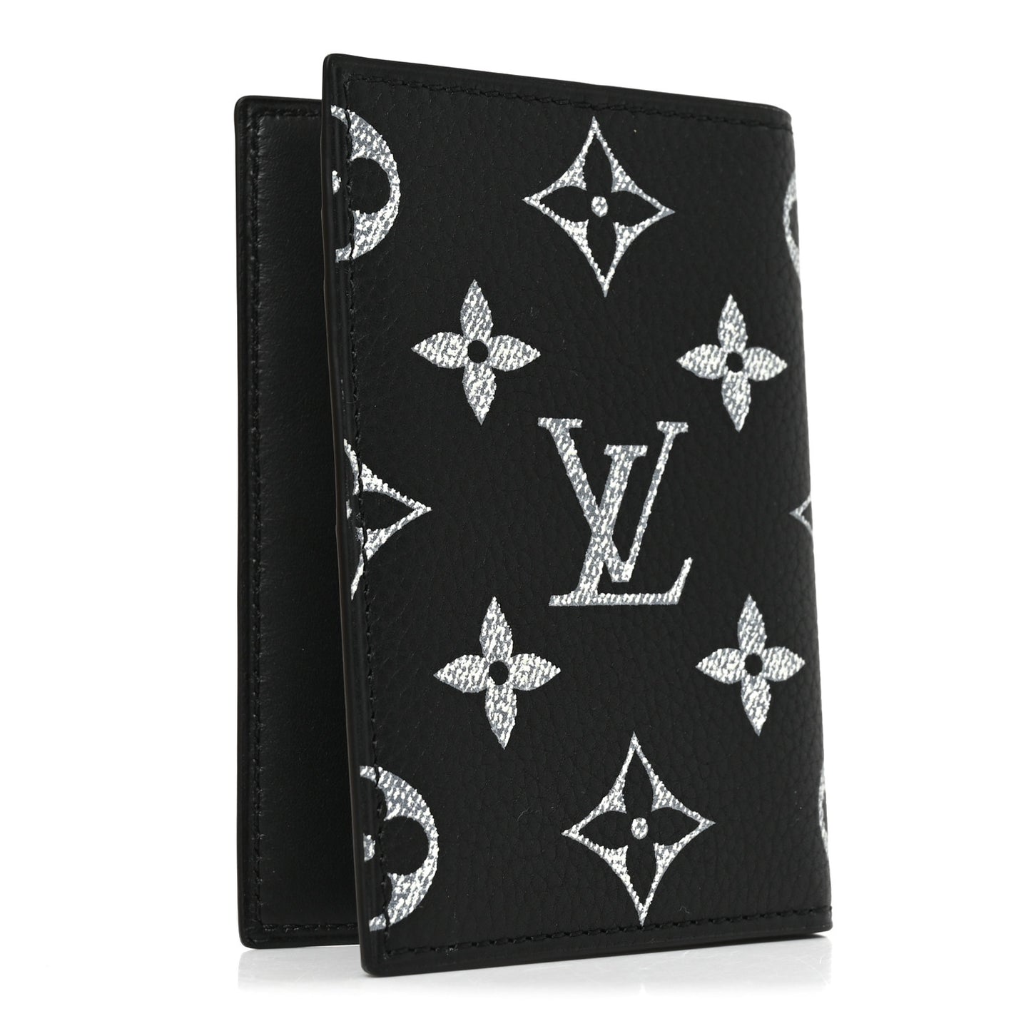 Calfskin Monogram Firefly Pocket Organizer P9 Black