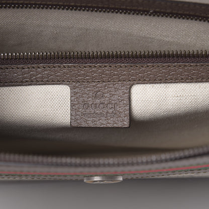 Gucci GG Supreme Monogram Textured Calfskin Web Ophidia Documents Holder Beige Ebony New Acero 6 of 7