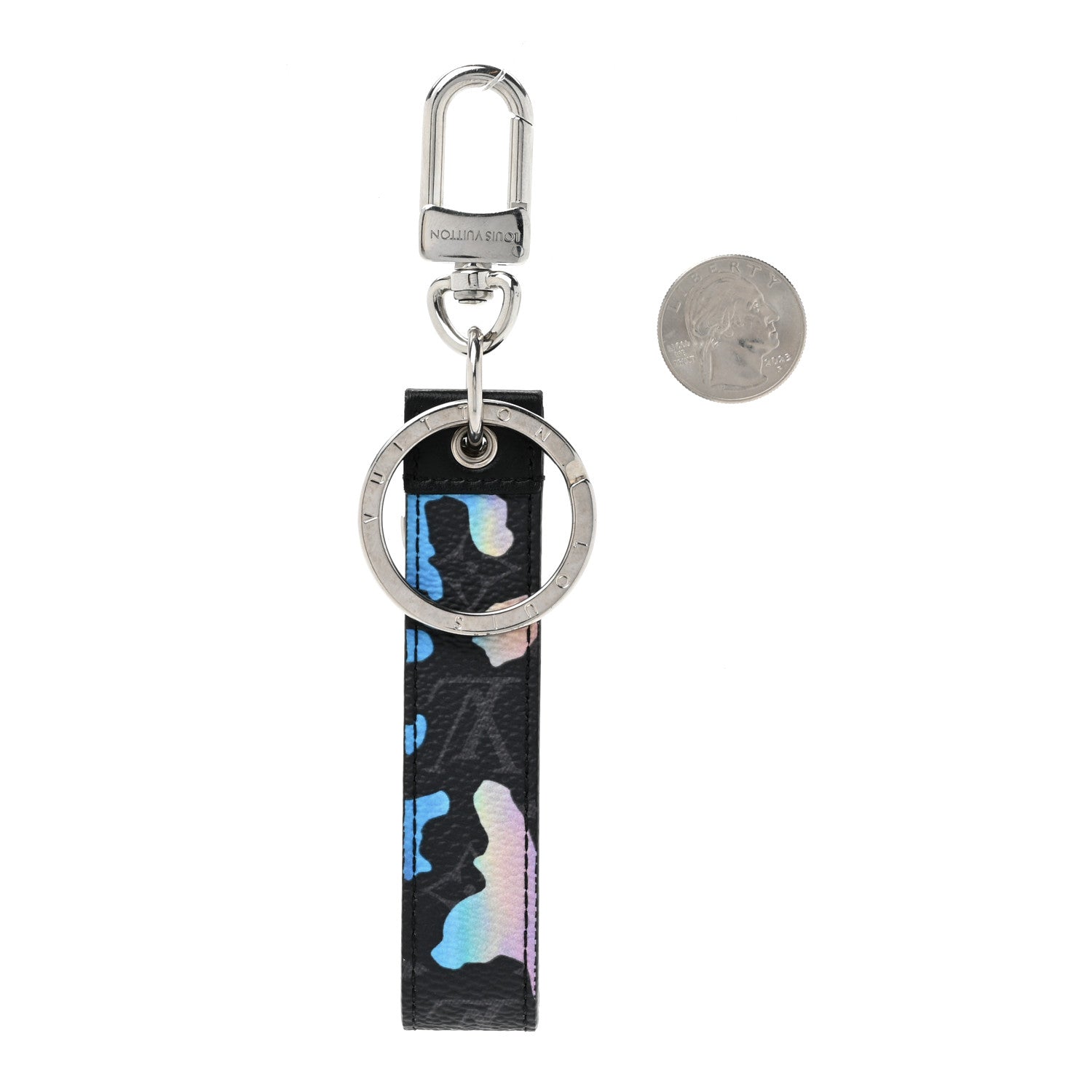 Louis Vuitton Monogram Eclipse Sunrise Room With A View Dragonne Bag Charm Key Holder 2 of 3