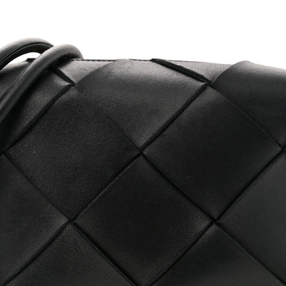 Bottega Veneta Lambskin Maxi Intrecciato Small Cassette Camera Bag Black 7 of 9